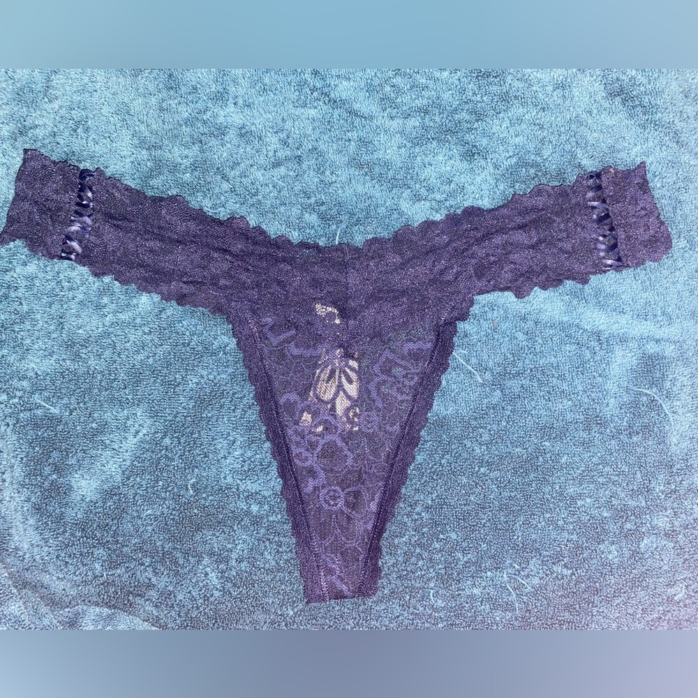 Victoria secret. Lace blue thong
